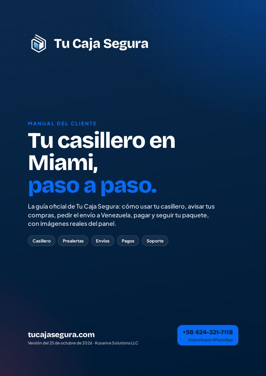 Portada del Manual de Tu Caja Segura